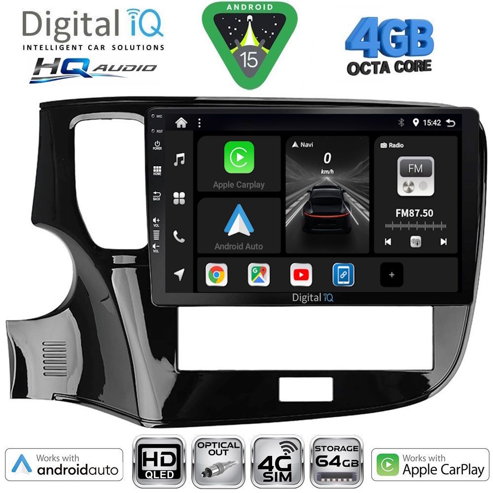 DIGITAL IQ BXK 19440_CPAA (10inc) MULTIMEDIA TABLET for MITSUBISHI OUTLANDER mod. 2020-2022