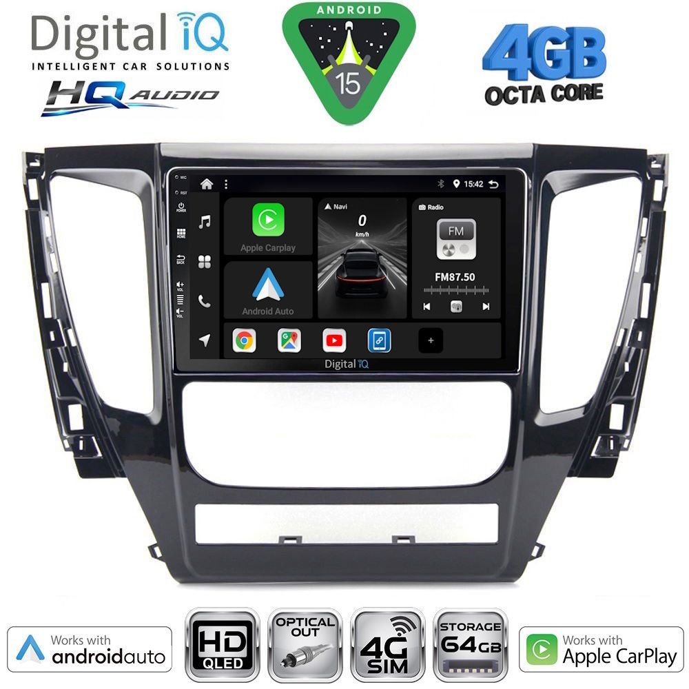 DIGITAL IQ BXK 19447A_CPAA (9inc) MULTIMEDIA TABLET for MITSUBISHI PAJERO mod. 2013-2020