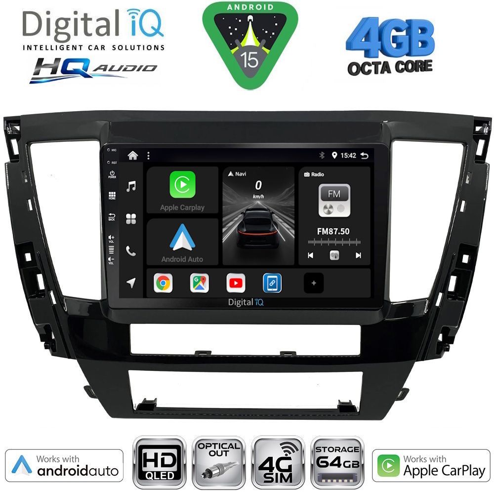 DIGITAL IQ BXK 19447S_CPAA (9inc) MULTIMEDIA TABLET for MITSUBISHI PAJERO SPORT mod. 2020-2026