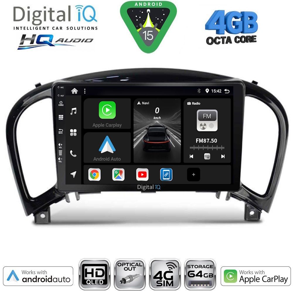 DIGITAL IQ BXK 19452_CPAA (9inc) MULTIMEDIA TABLET for NISSAN JUKE mod. 2009-2020