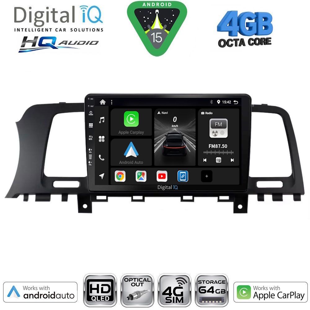 DIGITAL IQ BXK 19462_CPAA (9inc) MULTIMEDIA TABLET for NISSAN MURANO mod. 2007-2014