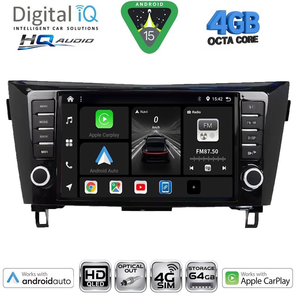 DIGITAL IQ BXK 19467_CPAA (9inc) MULTIMEDIA TABLET for NISSAN QASHQAI - XTRAIL mod. 2014-2021