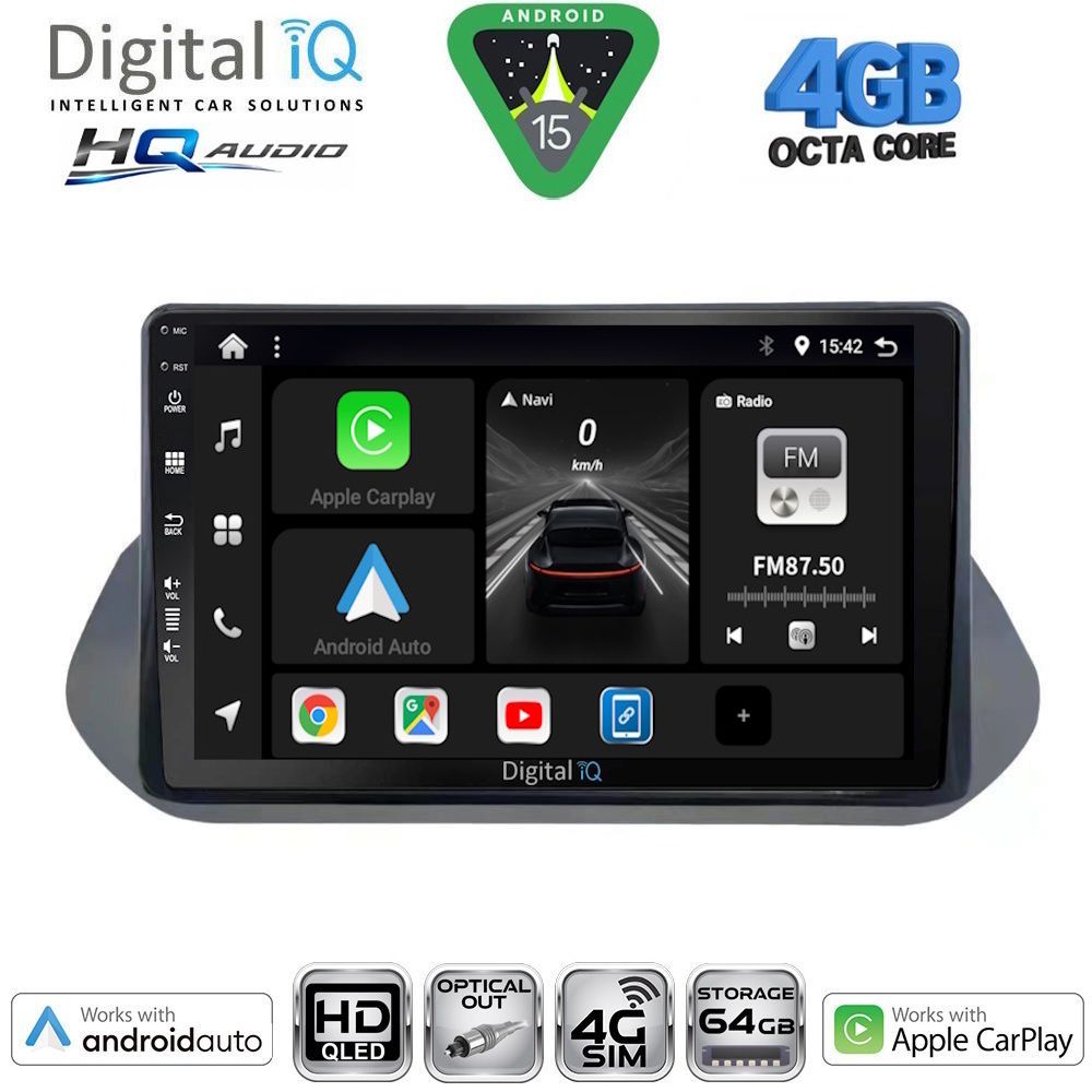 DIGITAL IQ BXK 19469_CPAA (10inc) MULTIMEDIA TABLET for NISSAN QASHQAI mod. 2021-2024