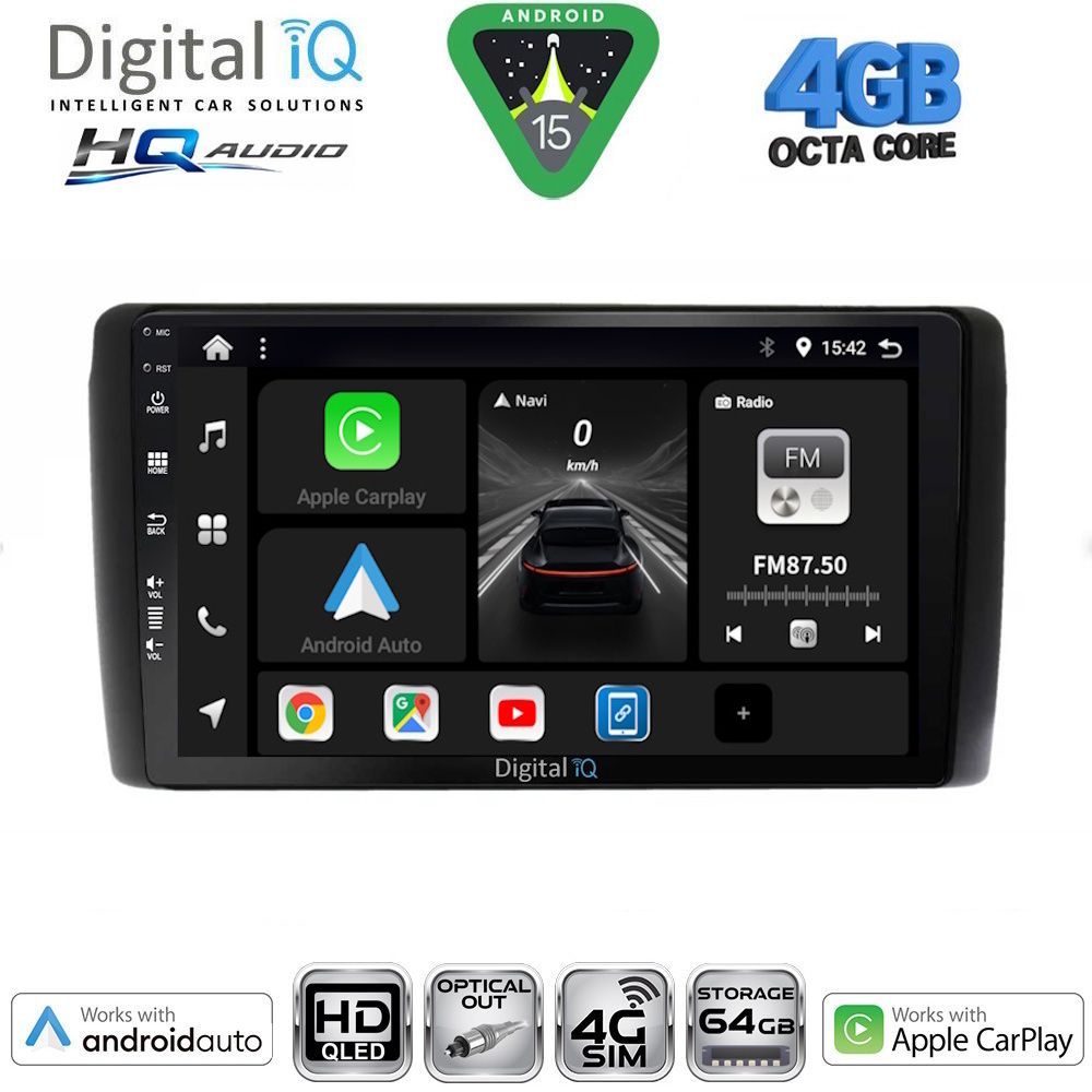 DIGITAL IQ BXK 19472_CPAA (9inc) MULTIMEDIA TABLET for NISSAN LEAF mod. 2009-2017