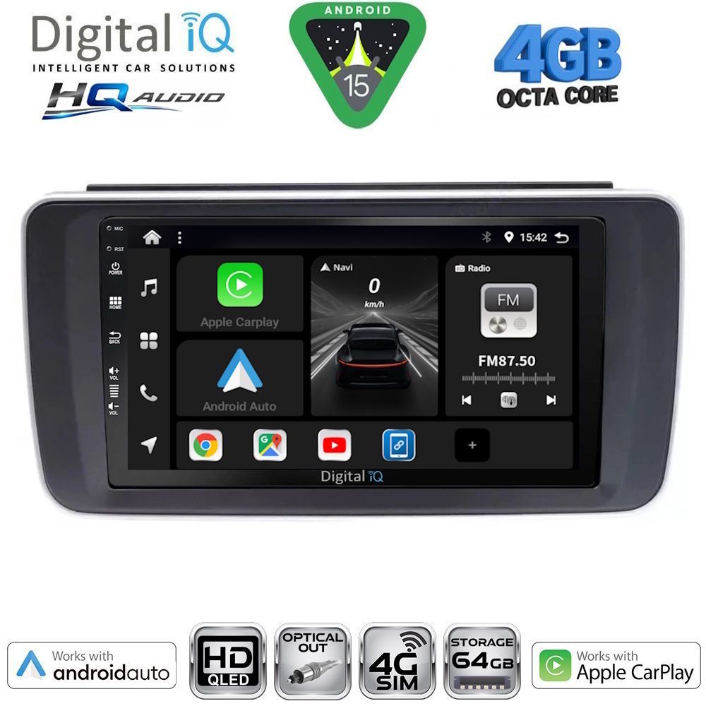 DIGITAL IQ BXK 19473_CPAA (9inc) MULTIMEDIA TABLET for NISSAN LEAF mod. 2018-2026