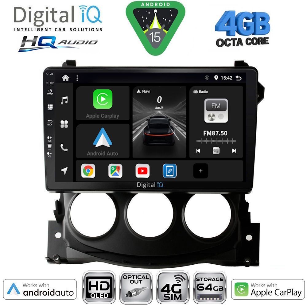 DIGITAL IQ BXK 19479_CPAA (9inc) MULTIMEDIA TABLET for NISSAN 370Z mod. 2009-2012