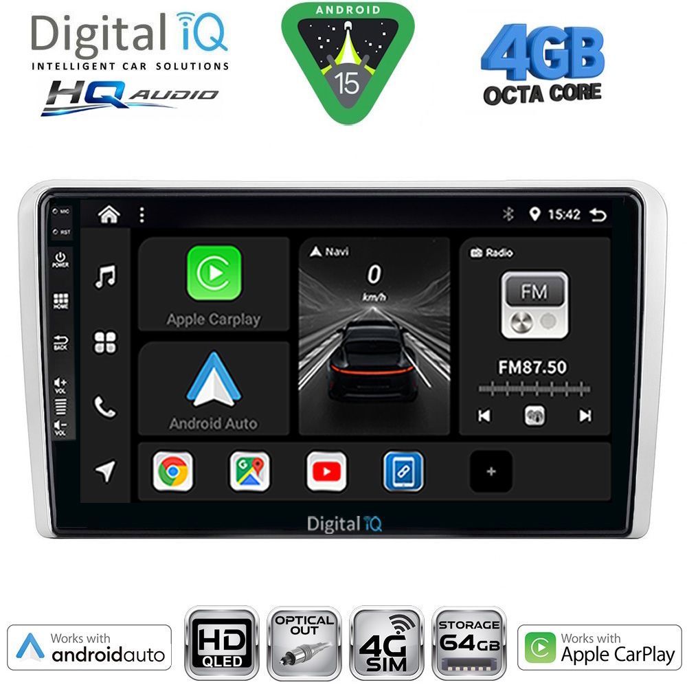 DIGITAL IQ BXK 19481SL_CPAA (9inc) MULTIMEDIA TABLET for OPEL ALL mod. 2004-2014 (SILVER)