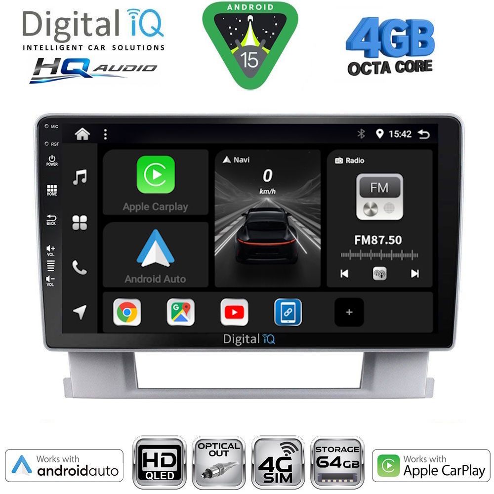 DIGITAL IQ BXK 19482_CPAA (9inc) MULTIMEDIA TABLET for OPEL ASTRA J mod.2010-2016