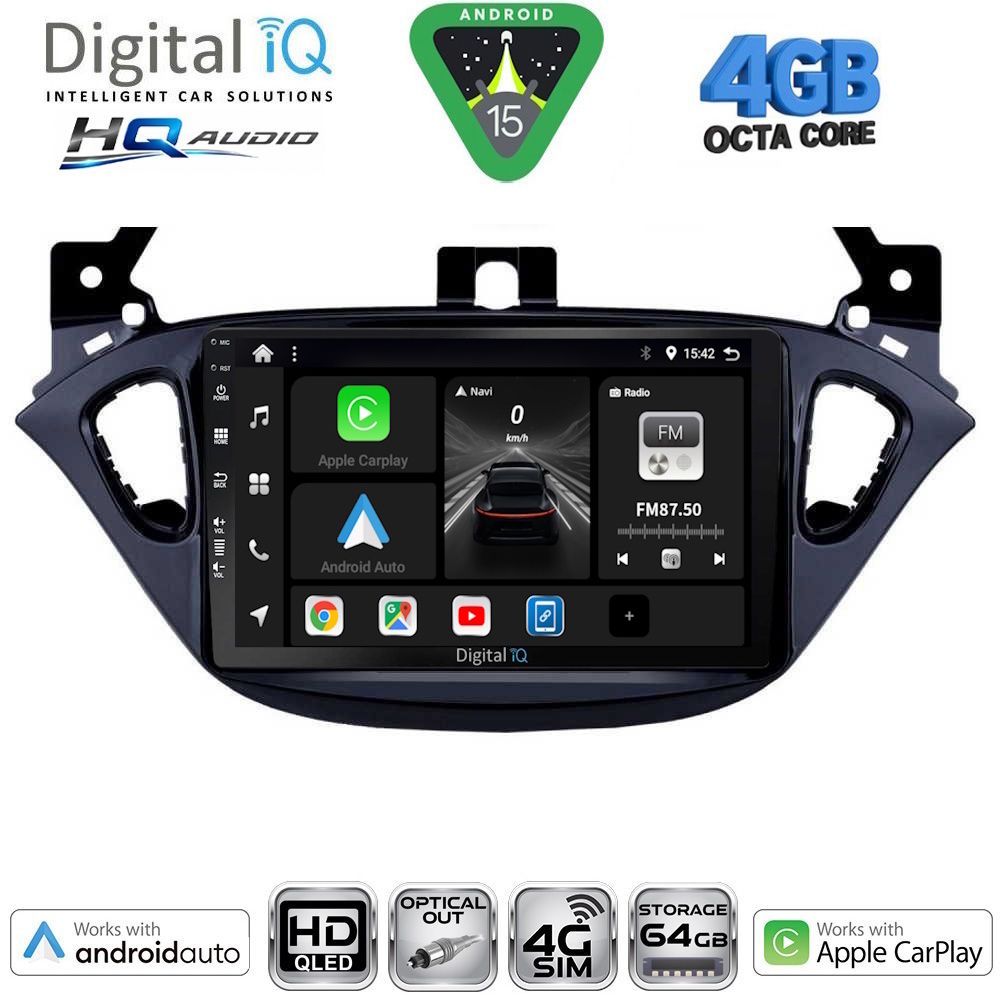 DIGITAL IQ BXK 19486_CPAA (9inc) MULTIMEDIA TABLET for OPEL ADAM - CORSA E  mod. 2014-2019