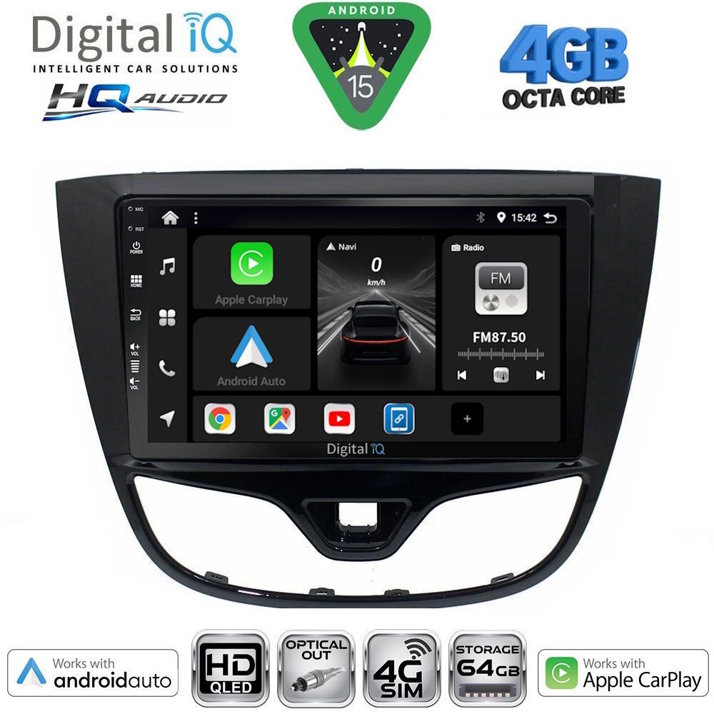 DIGITAL IQ BXK 19489_CPAA (10inc) MULTIMEDIA TABLET for OPEL KARL mod. 2014-2019