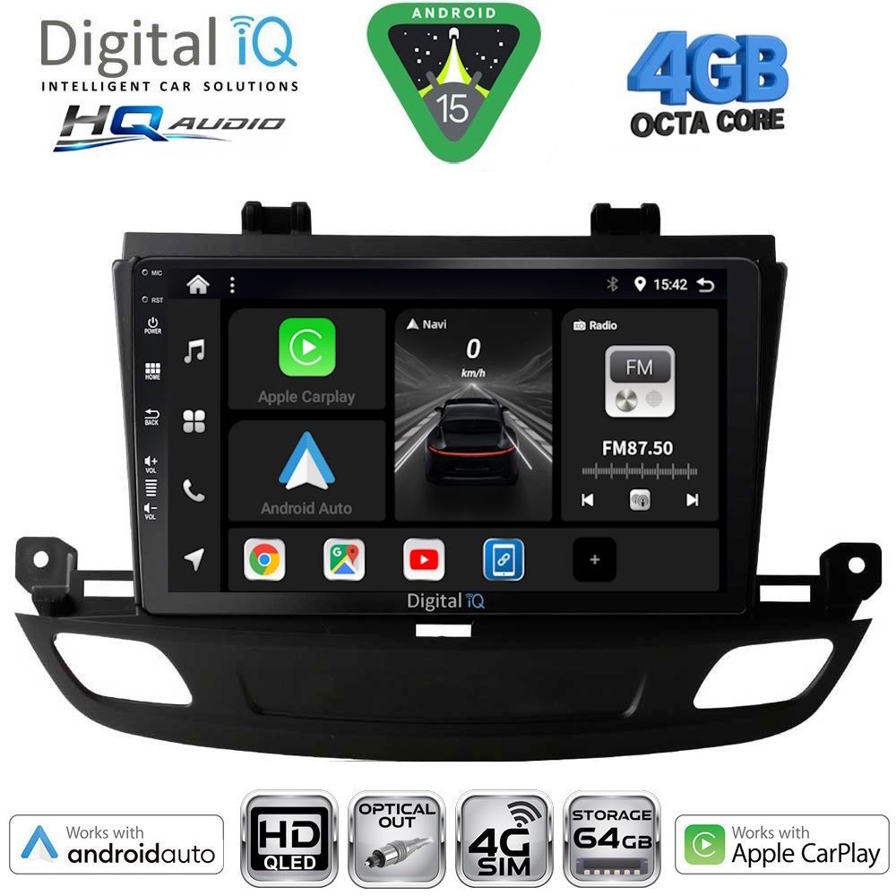 DIGITAL IQ BXK 19493_CPAA (9inc) MULTIMEDIA TABLET for OPEL INSIGNIA mod. 2018-2024