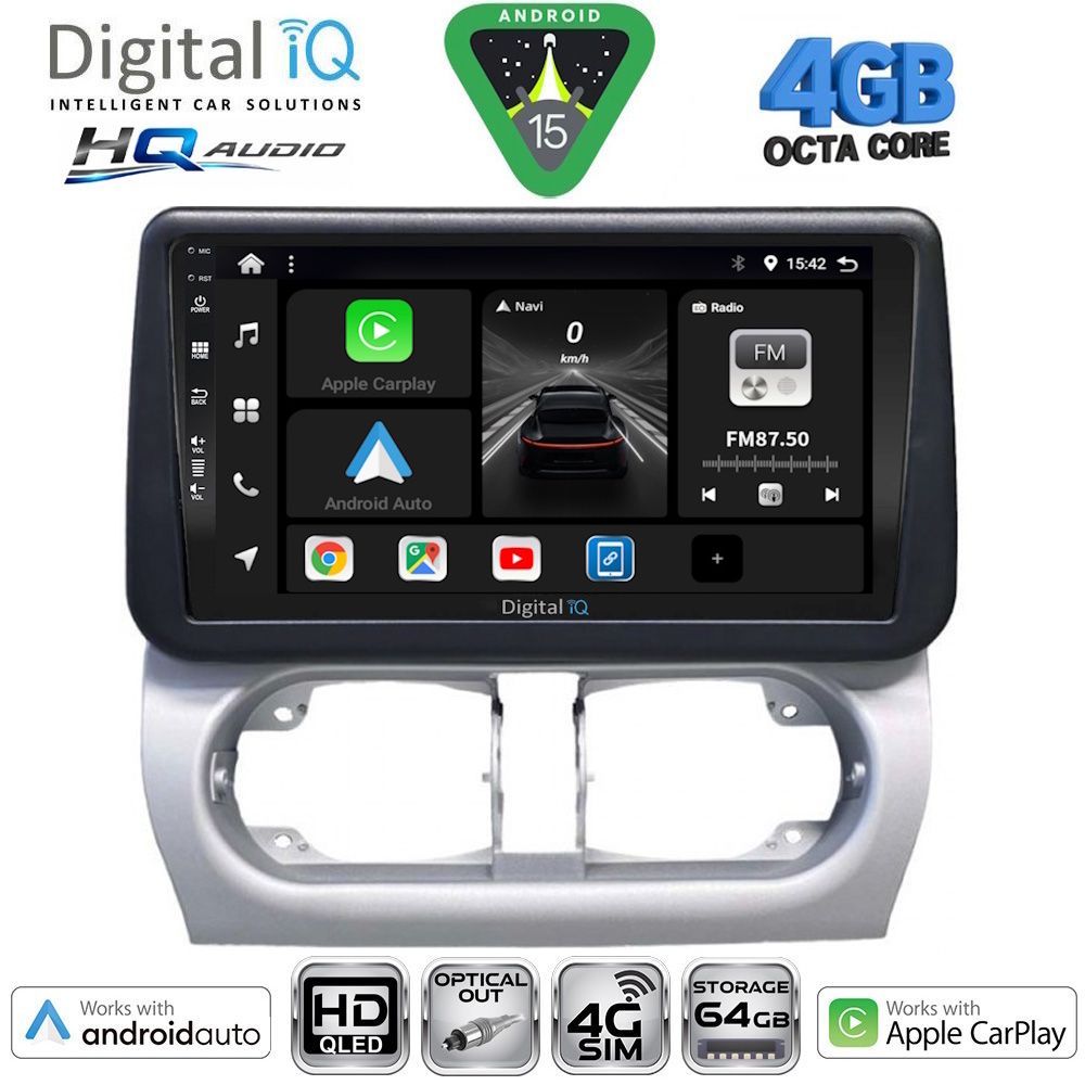 DIGITAL IQ BXK 19500_CPAA (9inc) MULTIMEDIA TABLET for OPEL CORSA C mod 2000-2006 - TIGRA mod. 2004-2009