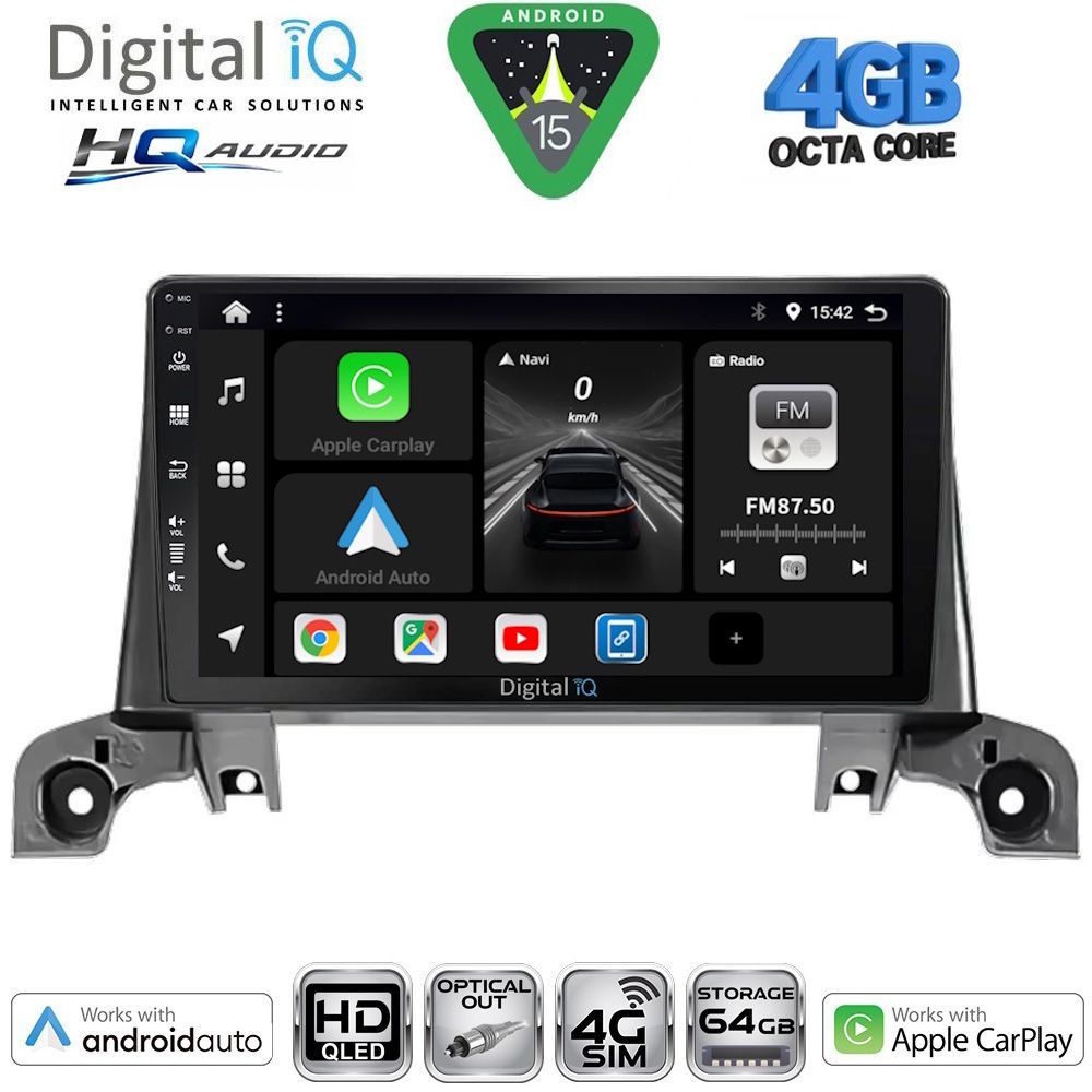 DIGITAL IQ BXK 19519_CPAA (9inc) MULTIMEDIA TABLET for PEUGEOT 3008 - 5008 mod. 2016-2024