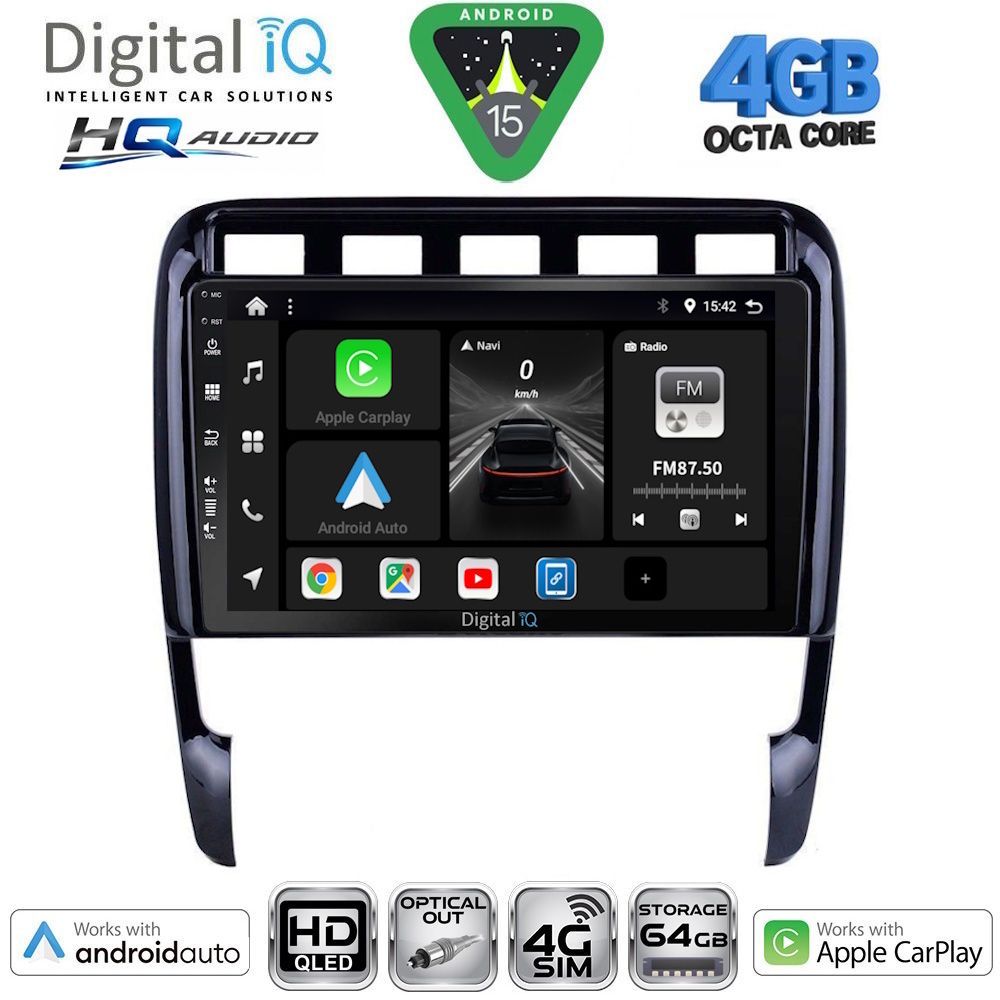 DIGITAL IQ BXK 19535_CPAA (9inc) MULTIMEDIA TABLET for PORSCHE CAYENNE mod. 2002-2011