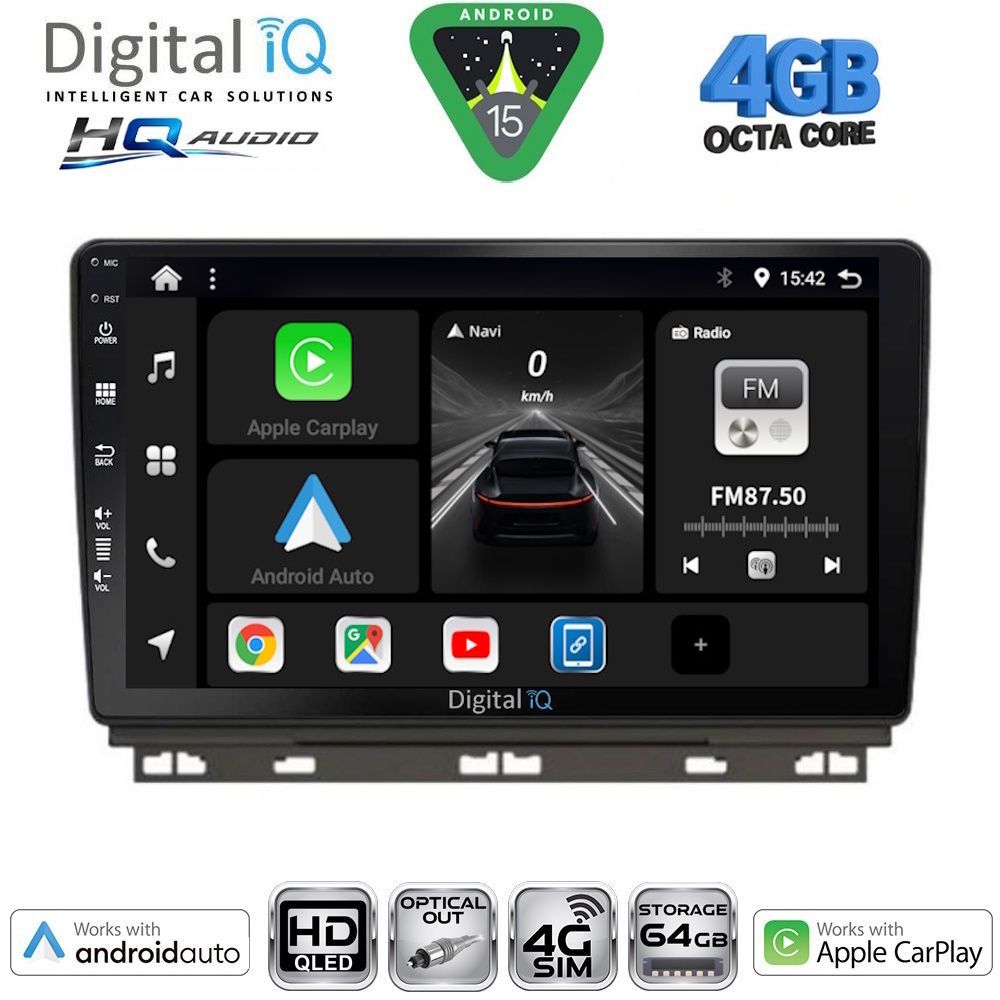 DIGITAL IQ BXK 19546_CPAA (9inc) MULTIMEDIA TABLET for RENAULT CLIO - CAPTUR mod. 2019-2026