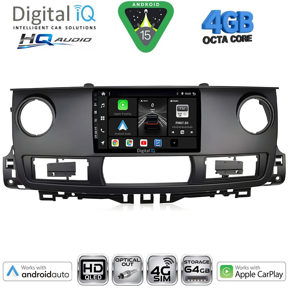 DIGITAL IQ BXK 19554_CPAA (9inc) MULTIMEDIA TABLET for RENAULT MASTER mod. 2003-2010