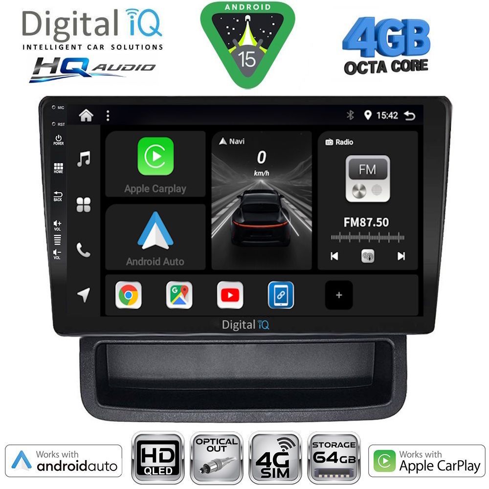DIGITAL IQ BXK 19559_CPAA (10inc) MULTIMEDIA TABLET for OPEL VIVARO – RENAULT TRAFIC - NISSAN PRIMASTAR mod. 2004-2015