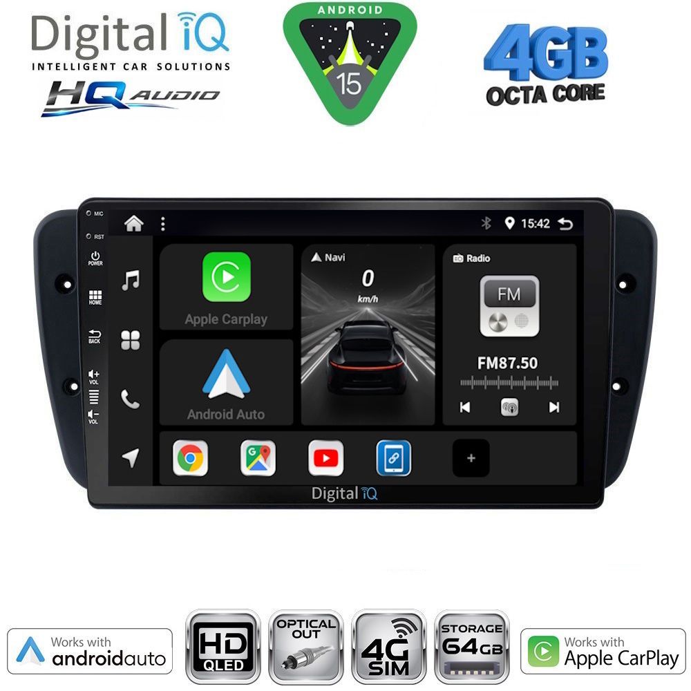 DIGITAL IQ BXK 19571_CPAA (9inc) MULTIMEDIA TABLET for SEAT IBIZA mod. 2008-2015