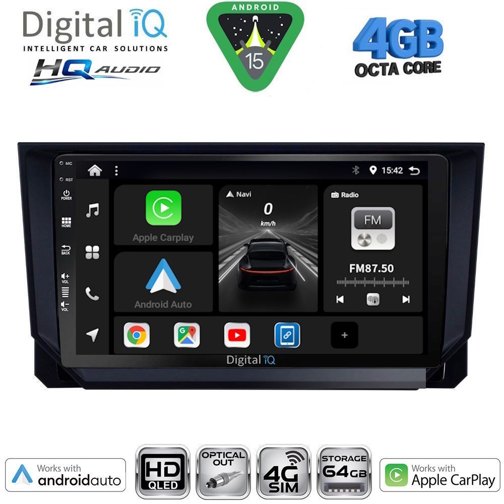 DIGITAL IQ BXK 19573_CPAA (9inc) MULTIMEDIA TABLET for SEAT ARONA - IBIZA mod. 2018-2026