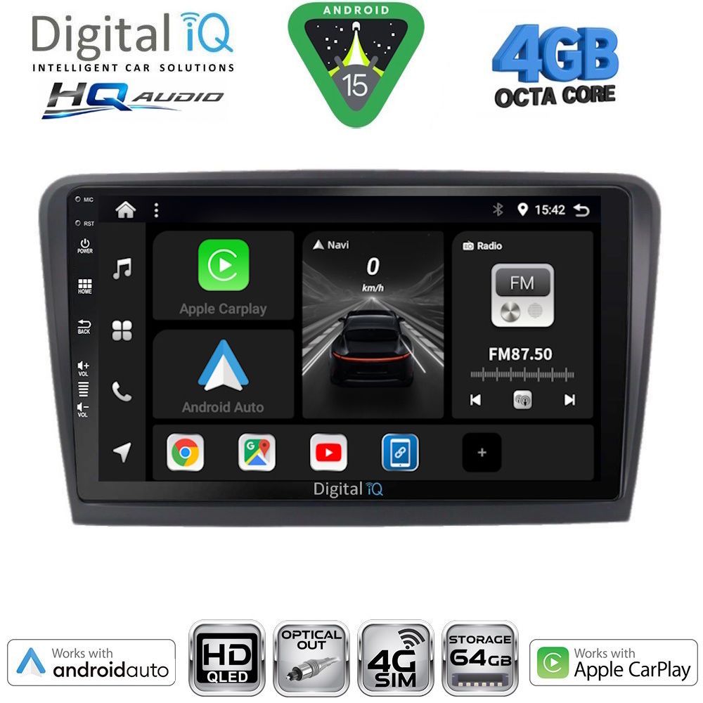 DIGITAL IQ BXK 19601_CPAA (9inc) MULTIMEDIA TABLET for SKODA RAPID mod. 2012-2023