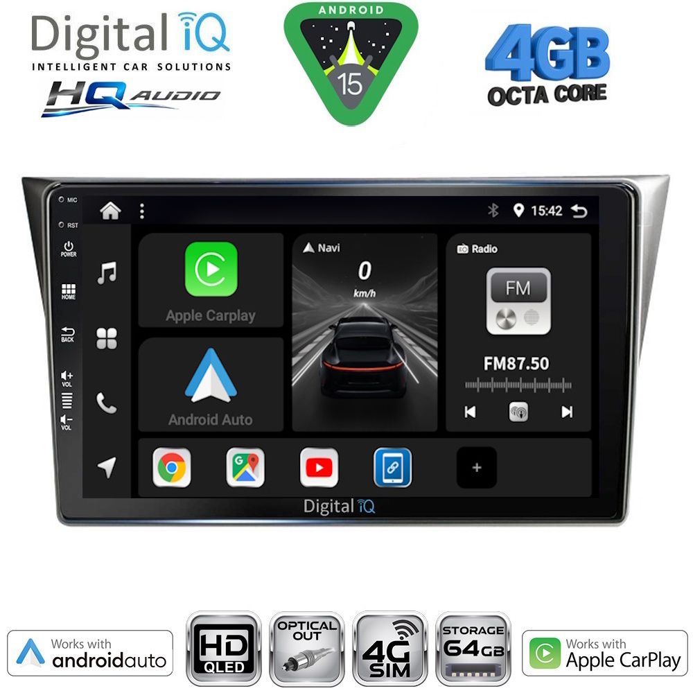 DIGITAL IQ BXK 19659_CPAA (9inc) MULTIMEDIA TABLET for SUBARU IMPREZA mod. 2002-2008