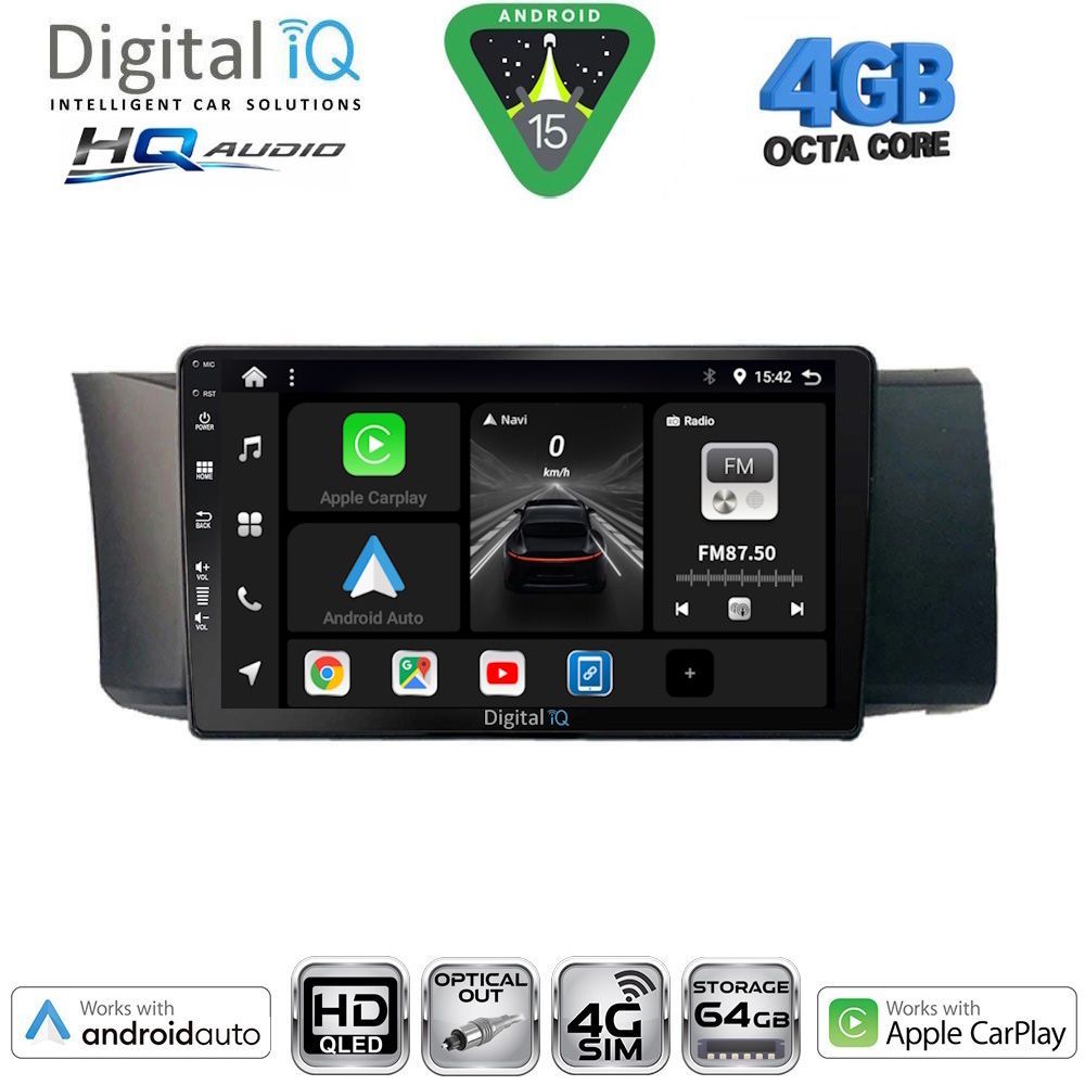 DIGITAL IQ BXK 19669_CPAA (9inc) MULTIMEDIA TABLET for TOYOTA GT86 - SUBARU BRZ mod. 2012-2026