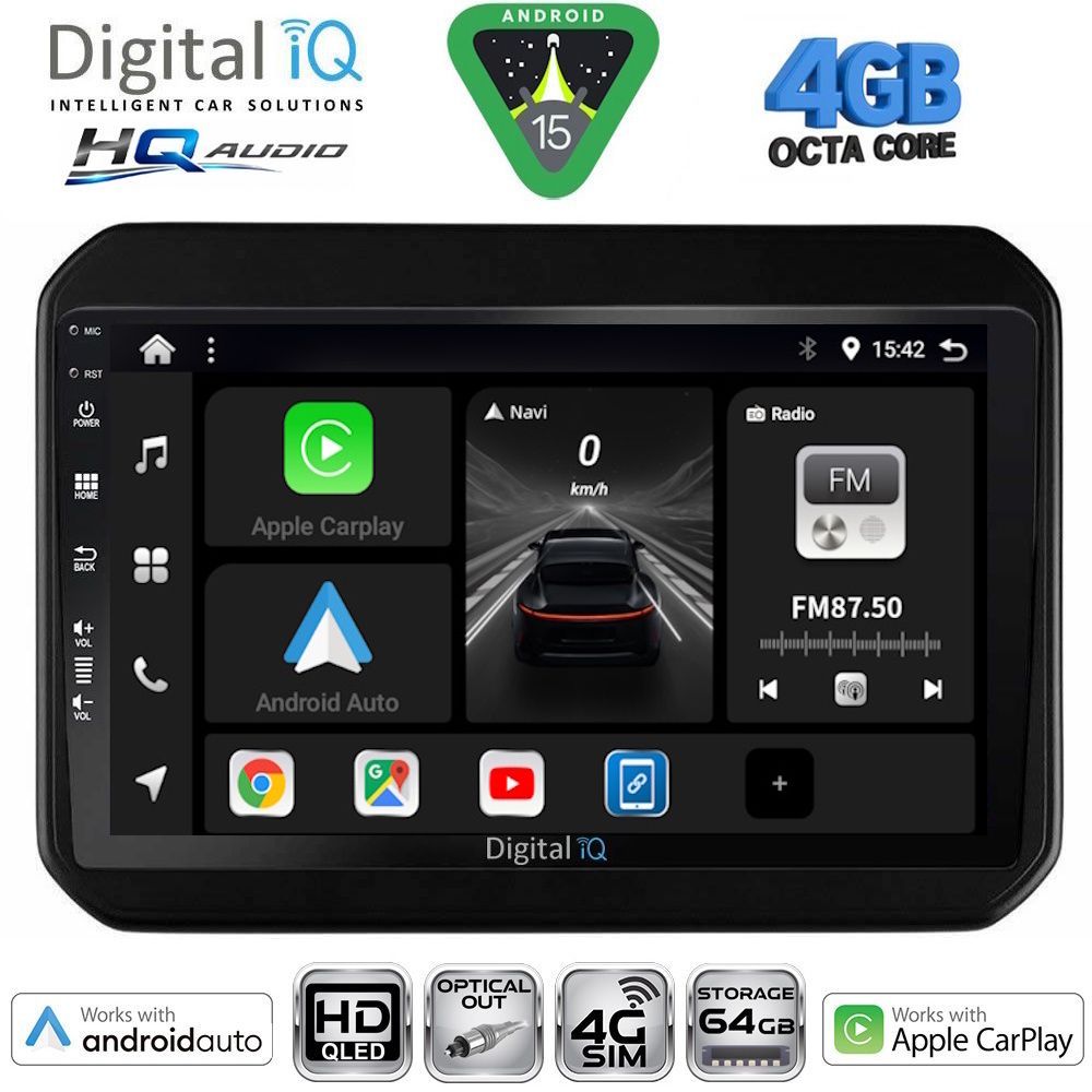 DIGITAL IQ BXK 19676_CPAA (9inc) MULTIMEDIA TABLET for SUZUKI IGNIS mod. 2016-2026