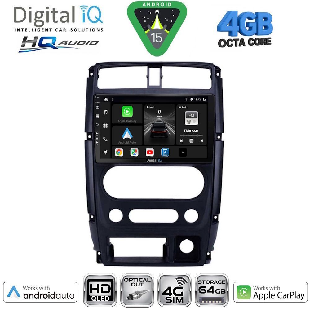 DIGITAL IQ BXK 19678_CPAA (9inc) MULTIMEDIA TABLET for SUZUKI JIMNY mod. 2007-2017