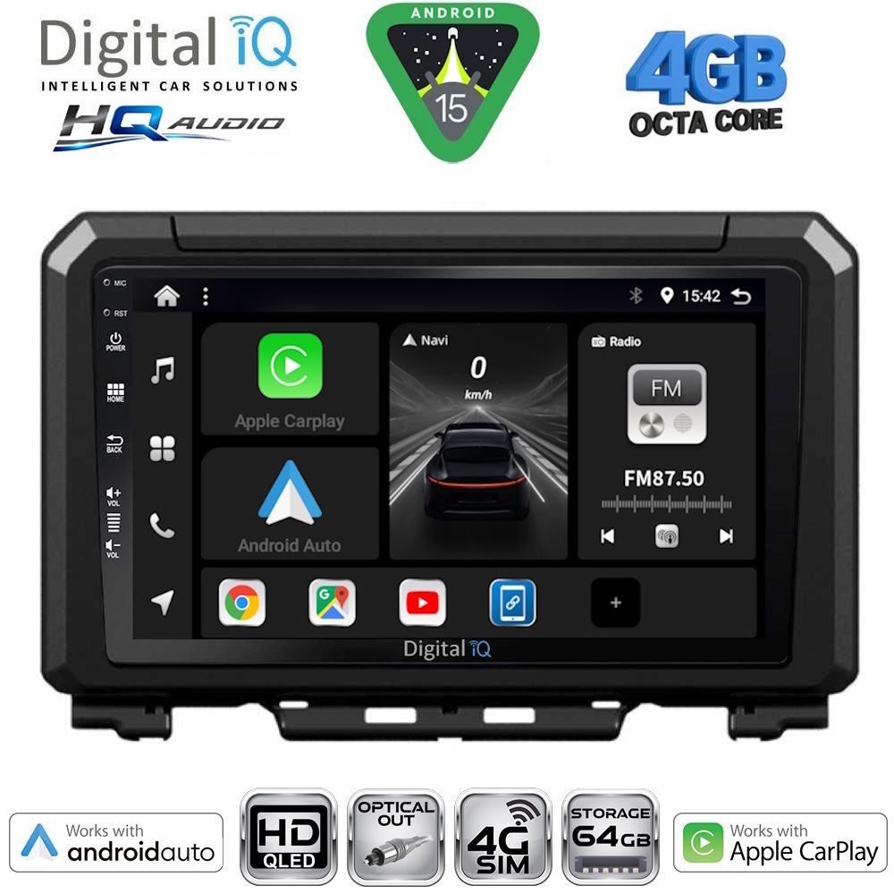 DIGITAL IQ BXK 19679_CPAA (9inc) MULTIMEDIA TABLET for SUZUKI JIMNY mod. 2017-2026