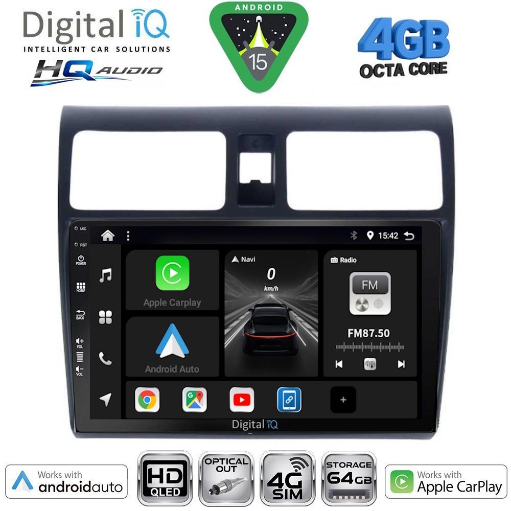 DIGITAL IQ BXK 19684_CPAA (10inc) MULTIMEDIA TABLET for SUZUKI SWIFT mod. 2005-2011