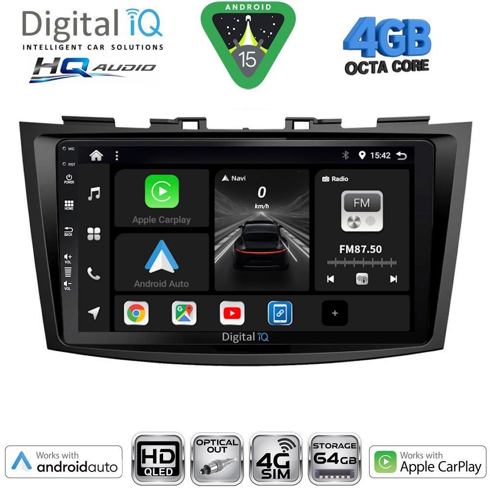 DIGITAL IQ BXK 19685_CPAA (9inc) MULTIMEDIA TABLET for SUZUKI SWIFT mod. 2011-2016