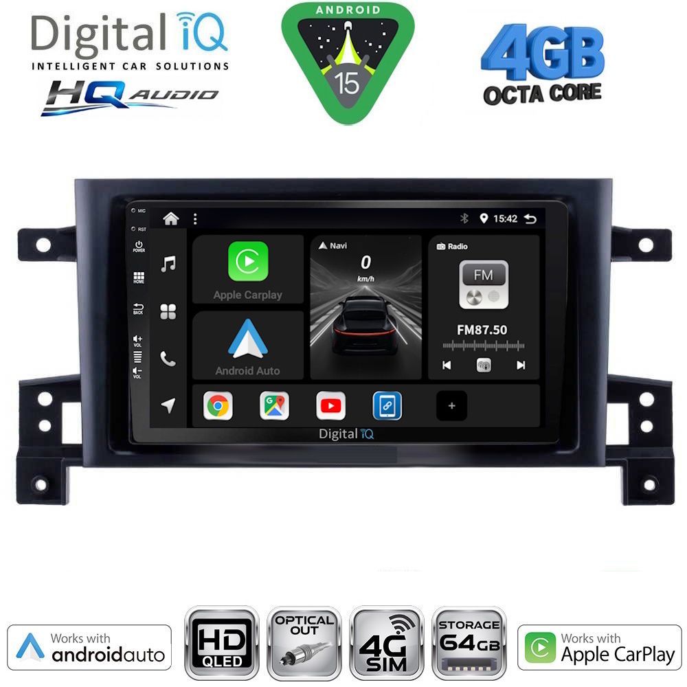 DIGITAL IQ BXK 19696_CPAA (9inc) MULTIMEDIA TABLET for SUZUKI GRAND VITARA mod. 2005-2015