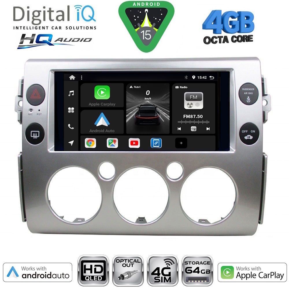 DIGITAL IQ BXK 19717_CPAA (9inc) MULTIMEDIA TABLET for TOYOTA FJ CRUISER mod. 2007-2013