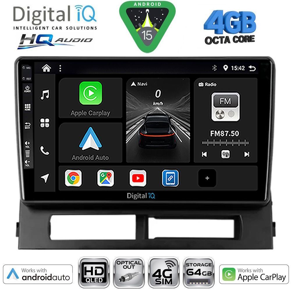DIGITAL IQ BXK 19728DASH_CPAA (9inc) MULTIMEDIA TABLET for TOYOTA PRIUS mod. 2003-2009 (Supports Original Clima-HYBRID)