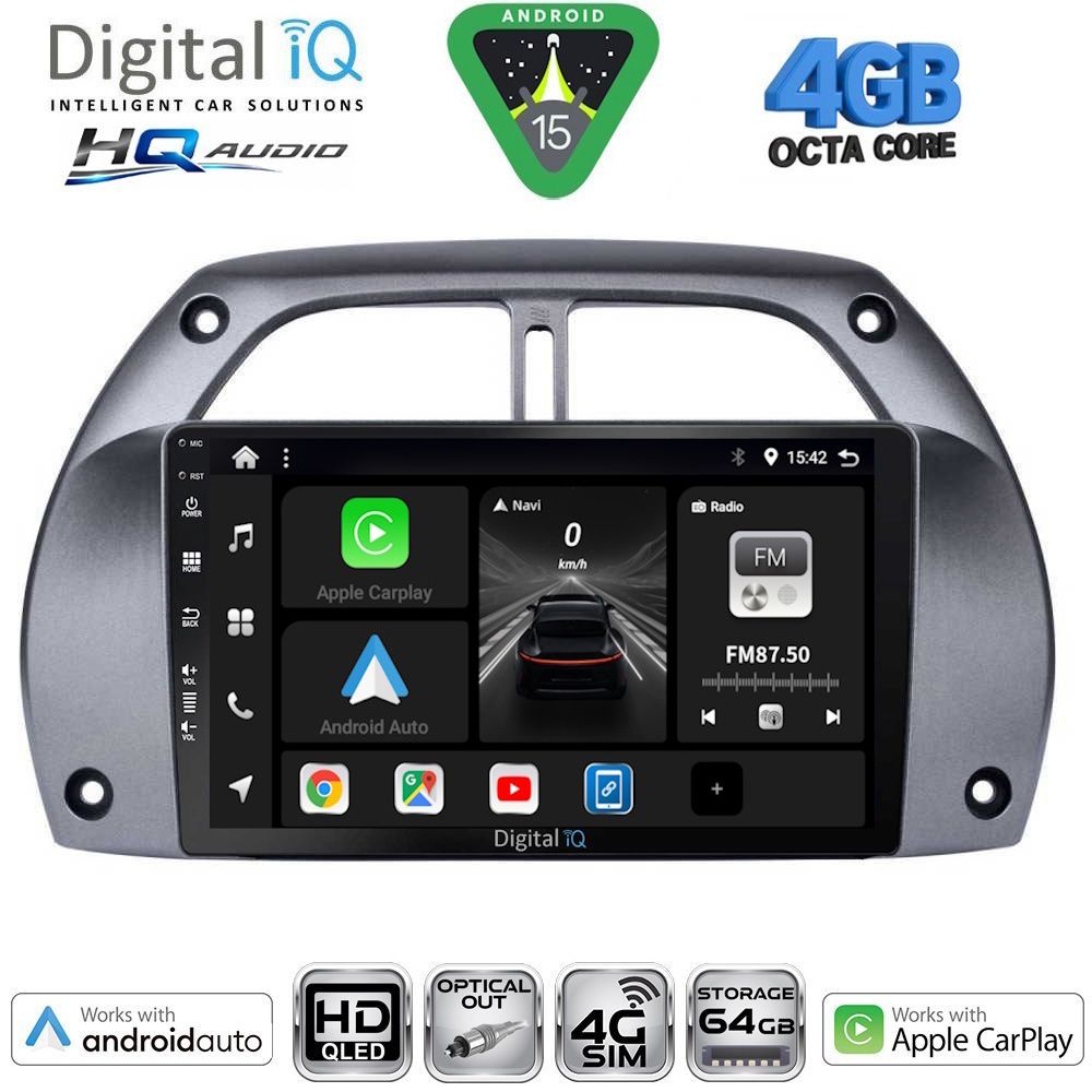 DIGITAL IQ BXK 19730_CPAA A/C (9inc) MULTIMEDIA TABLET for TOYOTA RAV 4 mod. 2000-2006