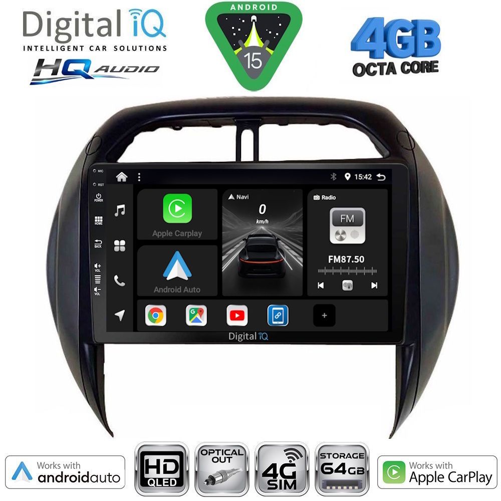 DIGITAL IQ BXK 19730_CPAA CLIMA (9inc) MULTIMEDIA TABLET for TOYOTA RAV 4 mod. 2000-2006