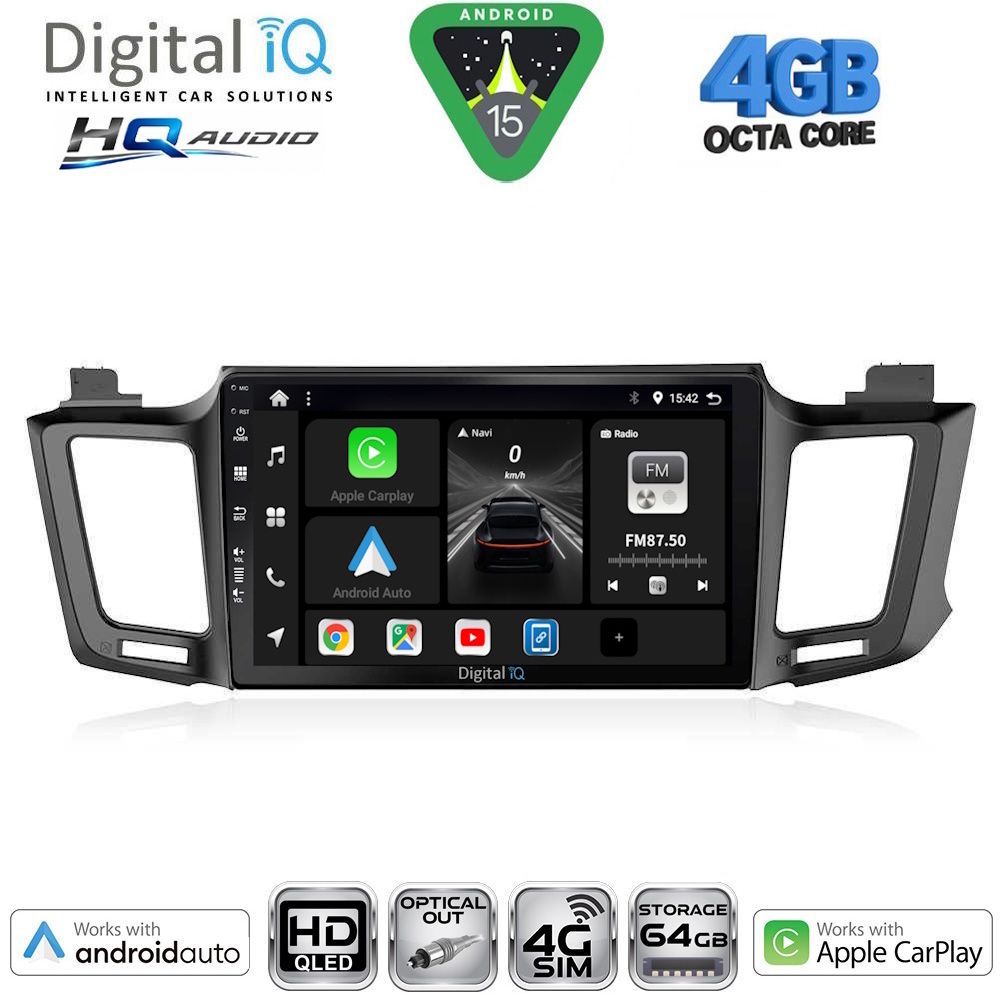 DIGITAL IQ BXK 19733_CPAA (10inc) MULTIMEDIA TABLET for TOYOTA RAV 4 mod. 2013-2019
