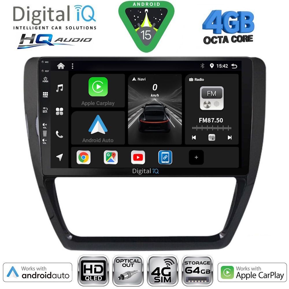 DIGITAL IQ BXK 19741_CPAA (10inc) MULTIMEDIA TABLET for VW JETTA mod. 2010-2016