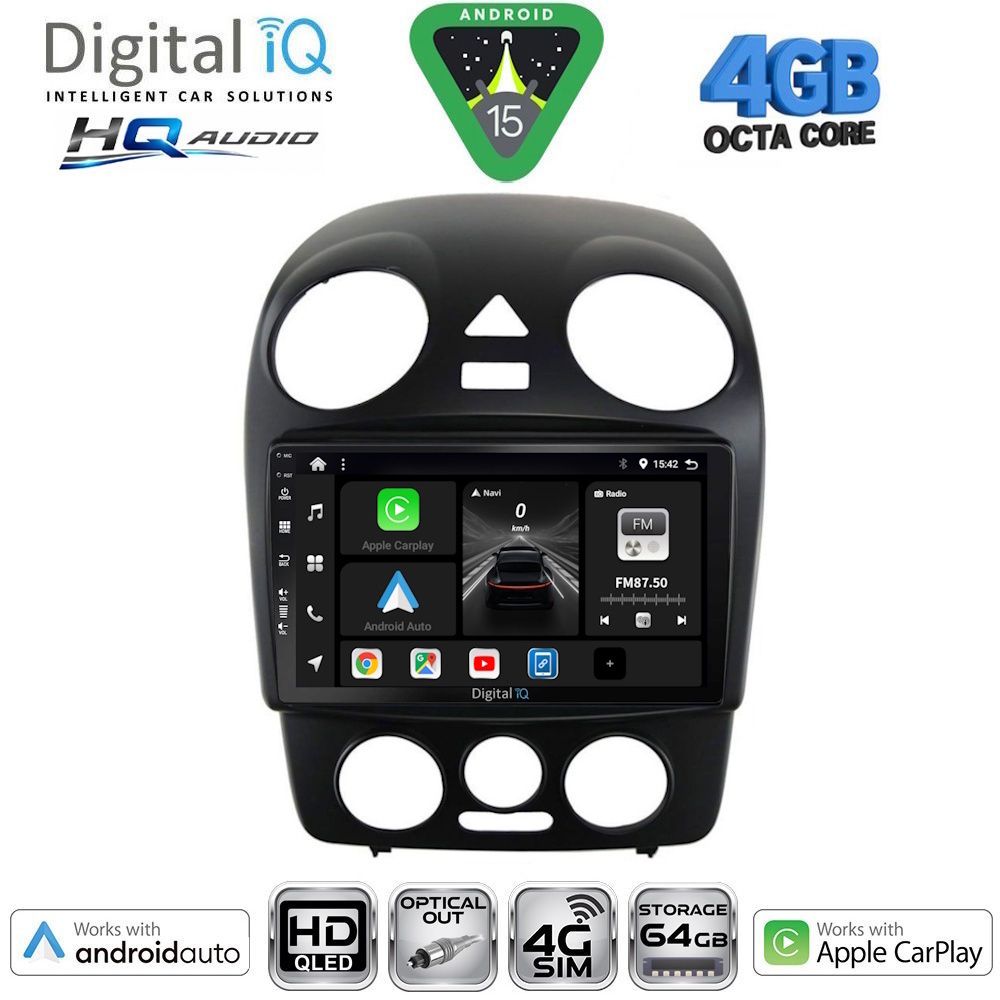 DIGITAL IQ BXK 19742_CPAA (9inc) MULTIMEDIA TABLET for VW BEETLE mod. 2004-2011