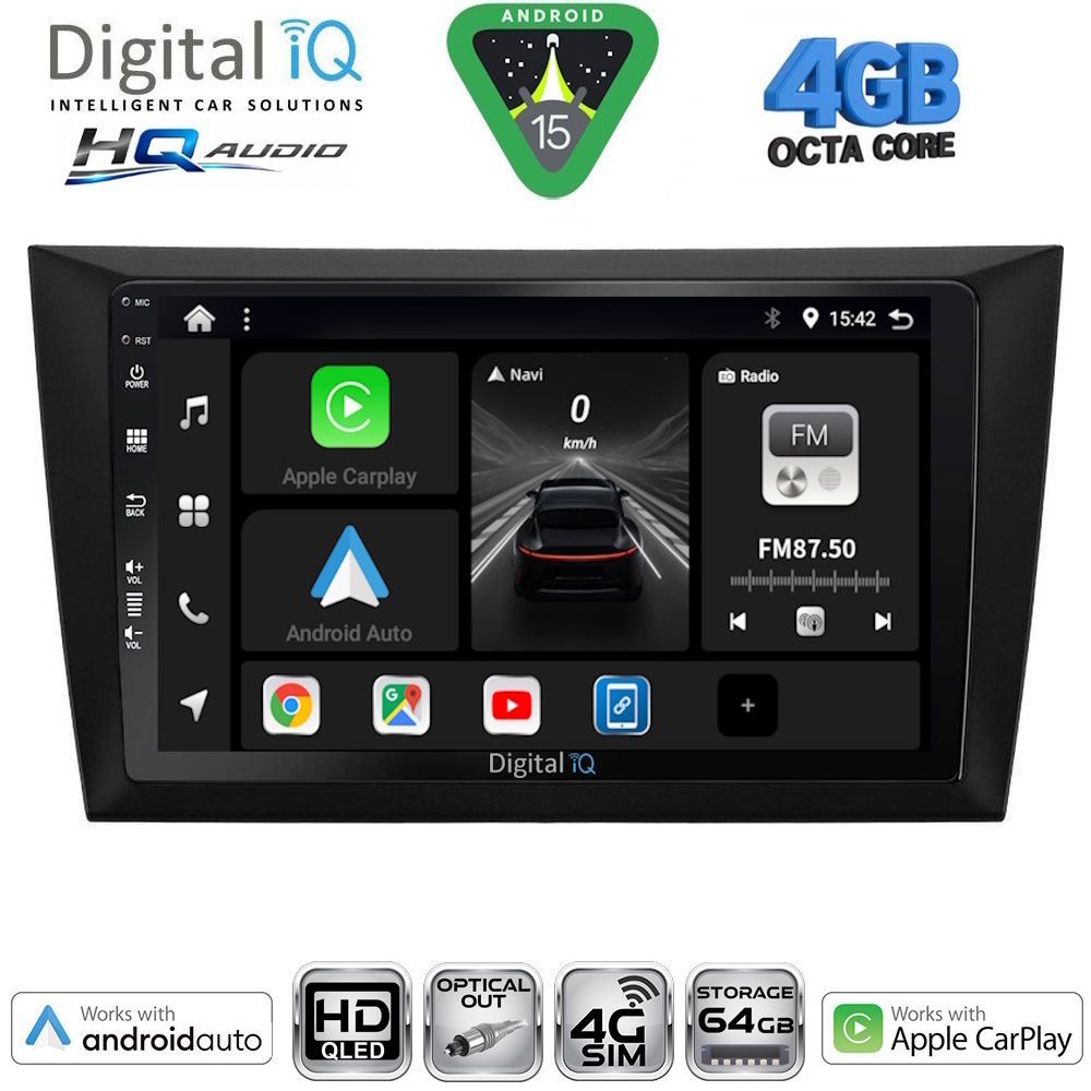 DIGITAL IQ BXK 19746_CPAA (9inc) MULTIMEDIA TABLET for GOLF 6 mod. 2009-2012