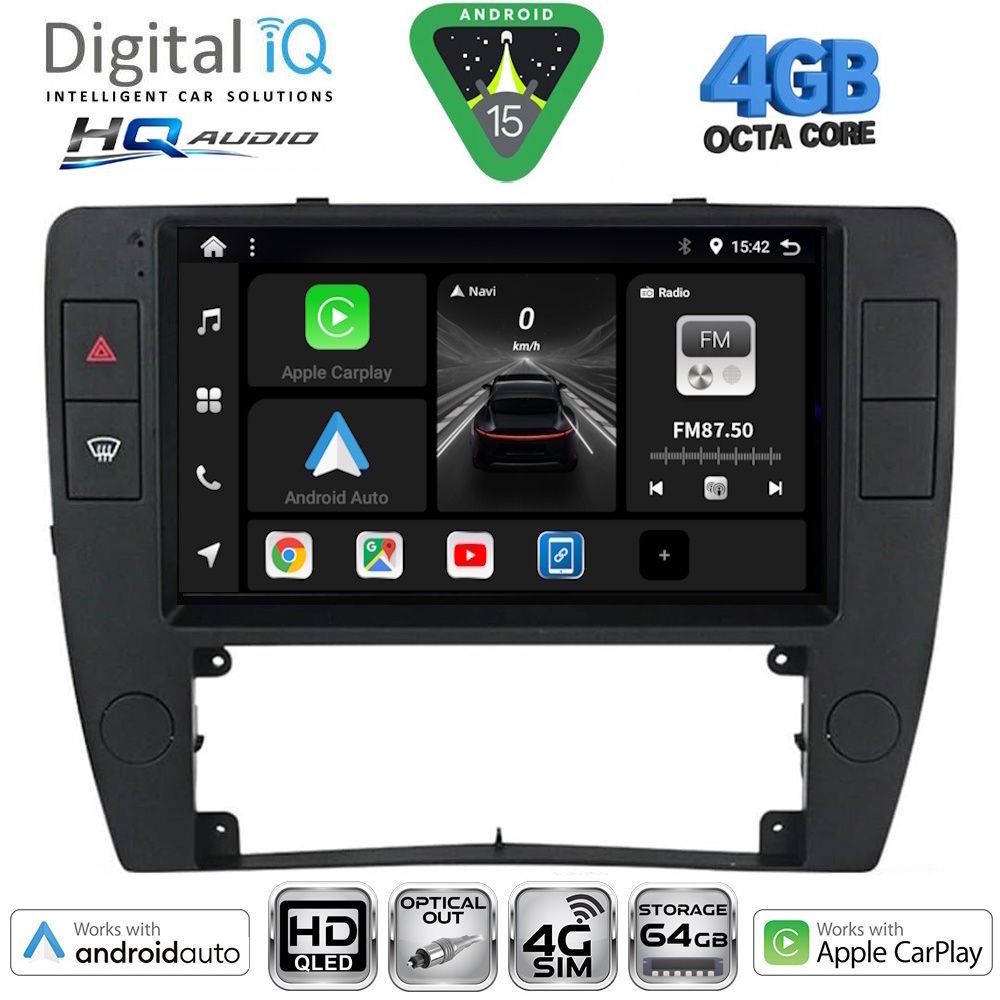 DIGITAL IQ BXK 19749_CPAA (9inc) MULTIMEDIA TABLET for VW PASSAT mod. 2000-2005