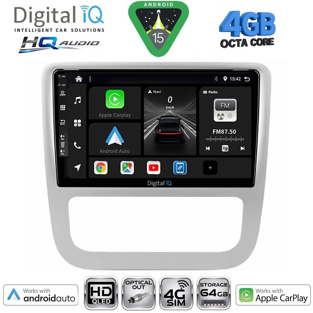 DIGITAL IQ BXK 19751_CPAA CLIMA (9inc) MULTIMEDIA TABLET for VW EOS mod. 2006-2016 - SCIROCCO mod. 2011-2014
