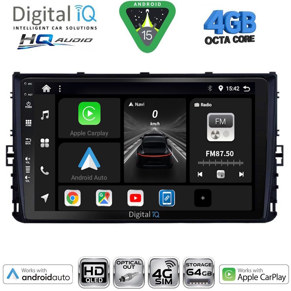 DIGITAL IQ BXK 19758_CPAA (9inc) MULTIMEDIA TABLET for VW POLO – TROC – TCROSS - TAIGO mod. 2017-2026