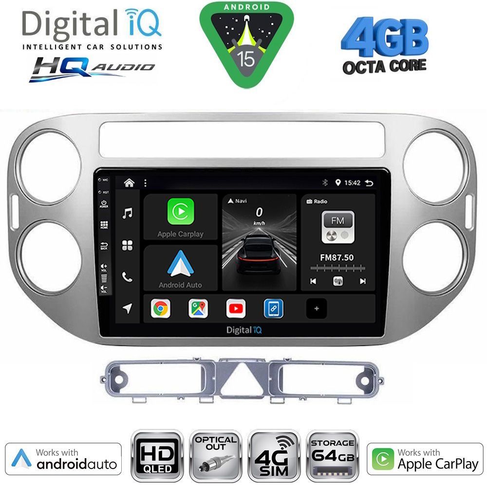 DIGITAL IQ BXK 19759GR_CPAA (9inc) MULTIMEDIA TABLET for VW TIGUAN mod. 2004-2011 (GREY)