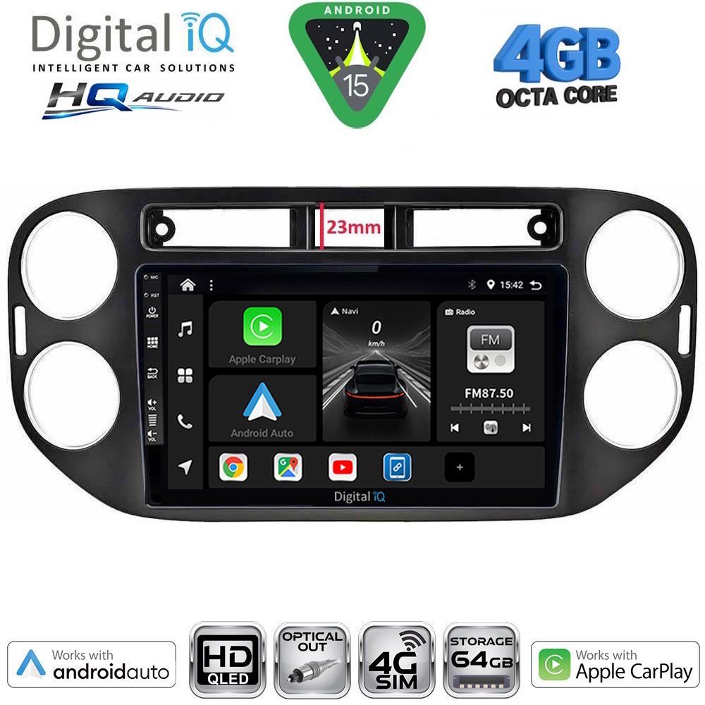 DIGITAL IQ BXK 19760BL_CPAA (9inc) MULTIMEDIA TABLET for VW TIGUAN mod. 2011-2016 (BLACK)