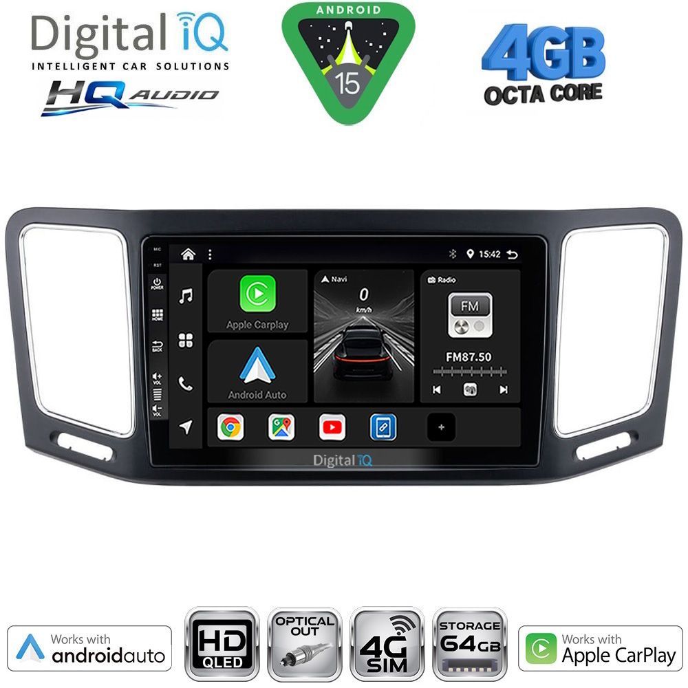 DIGITAL IQ BXK 19790_CPAA (9inc) MULTIMEDIA TABLET for VW SHARAN mod. 2011-2023
