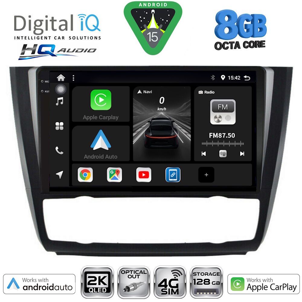 DIGITAL IQ BXK 20040_CPAA CLIMA (9inc) MULTIMEDIA TABLET for BMW S.1 (E81-82-87-88) mod. 2004-2013