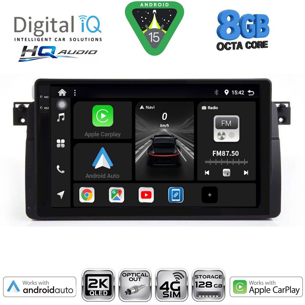 DIGITAL IQ BXK 20042_CPAA (9inc) MULTIMEDIA TABLET for BMW E46 mod. 1998-2005
