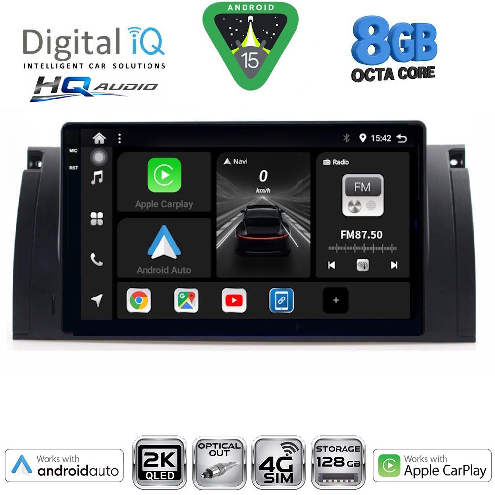 DIGITAL IQ BXK 20045_CPAA (9inc) MULTIMEDIA TABLET for BMW Series 5 (E39) mod. 1997-2005 | X5 (E53) mod. 1999-2006