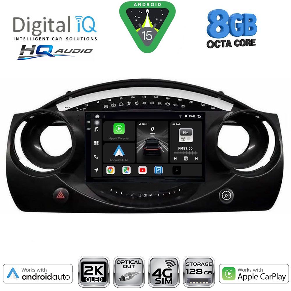 DIGITAL IQ BXK 20063_CPAA (9inc) MULTIMEDIA TABLET for MINI COOPER (R50-R52-R53) mod. 2000-2006